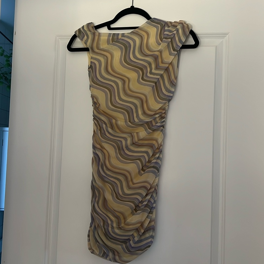 Asymmetrical mini dress